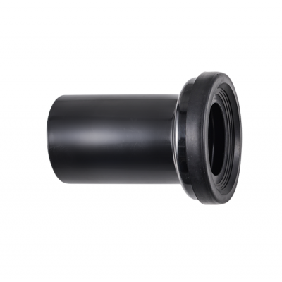 Plastic HDPE Black Concealed Cistern Toilet Straight Drainage Drain Pipe with Seal Rubber, Discharge Bend Pipe